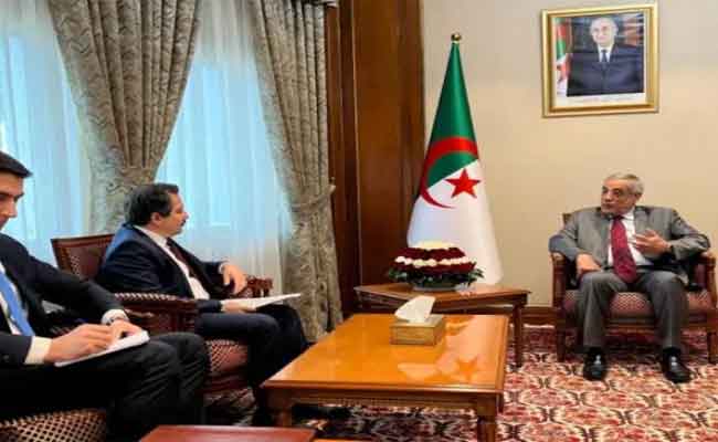 استقبال العرباوي للسفير التركي بالجزائر