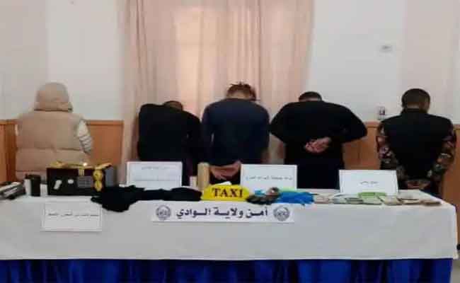 تفكيك شبكة إجرامية تحترف سرقة المنازل يقدمون أنفسهم رجال الشرطة بالوادي