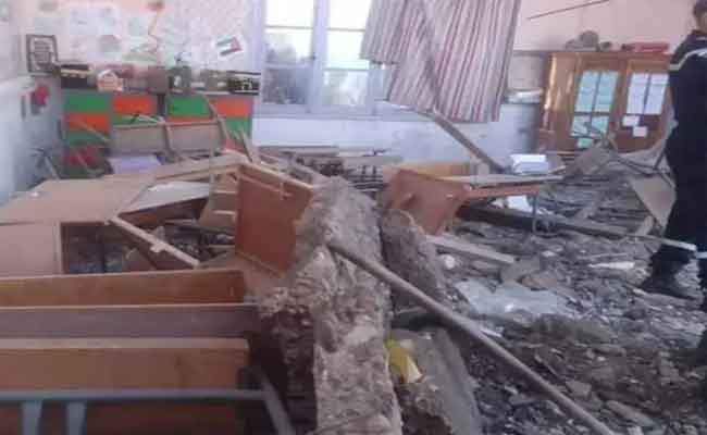عندما يصبح التلميذ مهددا في قسمه: انهيار سقف قسم ابتدائية يخلف إصابة 6 تلاميذ بوهران