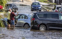 النبال أمطار غزيرة تقطع الطرق وتغلق المدن
