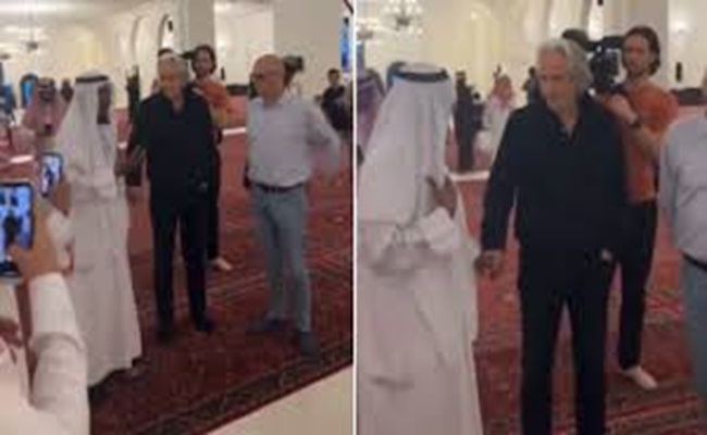 جيسوس مدرب الهلال يظهر في أحد مساجد الرياض...