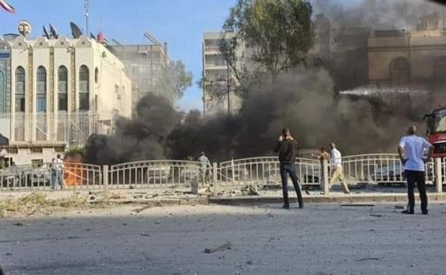 هجوم إسرائيلي على مقر القنصلية الإيرانية بدمشق