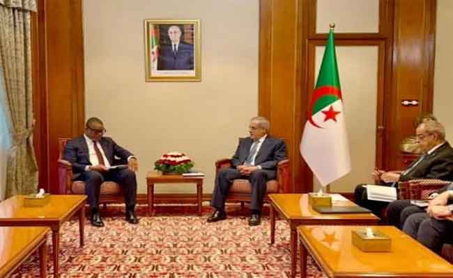 استقبال العرباوي لوزير الاقتصاد والمالية الموزمبيقي