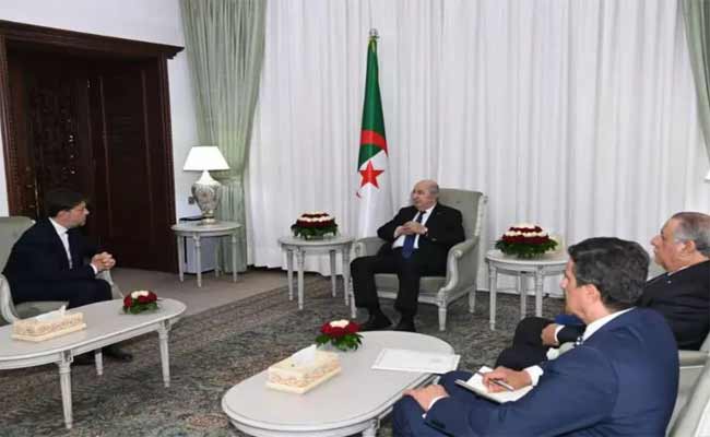 استقبال تبون عمدة مرسيليا