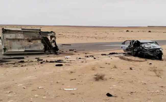 اصطدام بين سيارتين يخلف قتيلان ومصابا بالنعامة