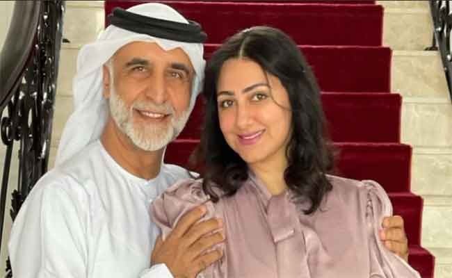 عن الزواج الناجح وذكريات الأفلام…لقاء عفوي يجمع هيفاء حسين بزوجها حبيب غلوم