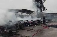 النيران تلتهم سوق “لافوار” للألبسة بالجلفة