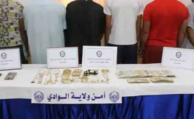 الإطاحة بشبكة إجرامية تحترف سرقة المنازل بالوادي