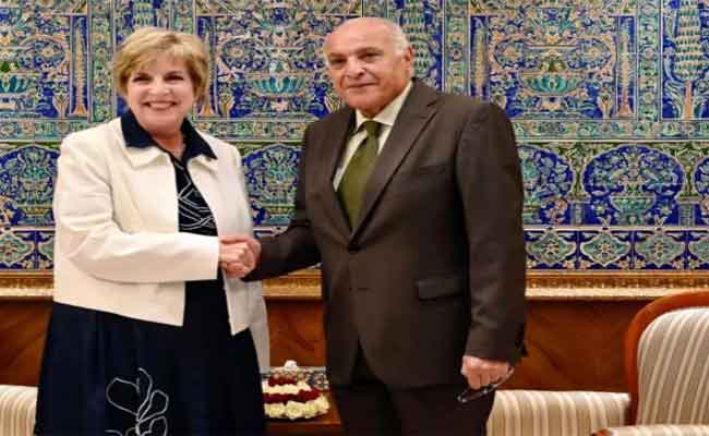 استقبال عطاف السفيرة الأمريكية لمناقشة مُستجدات الأوضاع الدولية