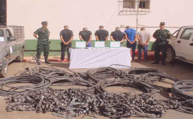 تفكيك شبكة إجرامية تحترف سرقة الكوابل النحاسية بتيارات