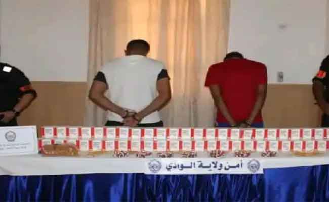 توقيف شخصين متلبسين بـ 11522 قرص مهلوس بالوادي