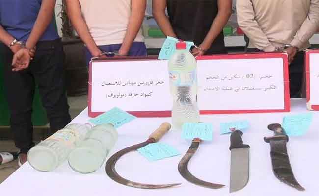 تفكيك عصابة أحياء مدججين بالأسلحة البيضاء هاجموا تجار التمور ببسكرة