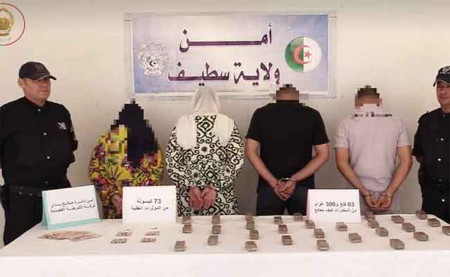 تفكيك شبكة إجرامية تحترف ترويج المخدرات ضمنها امرأتين بسطيف