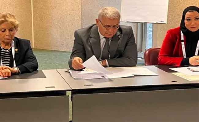 بوغالي يجري محادثات ثنائية مع رئيس برلمان عموم أمريكا اللاتينية والكاريبي البرلاتينو بجنيف