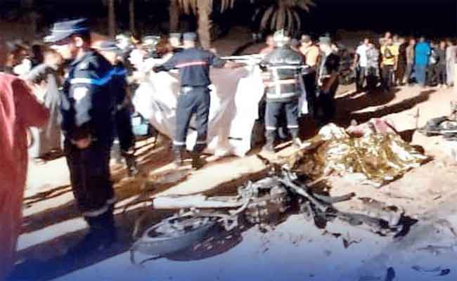 اصطدام بين دراجتين ناريتين يخلف 3 قتلى وجريح بورڨلة