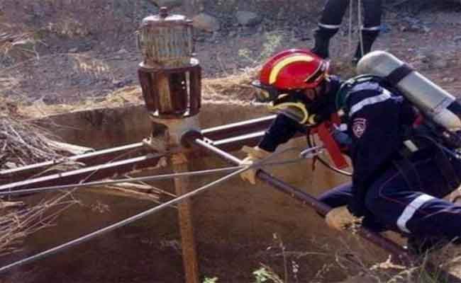 إنقاذ أربعيني سقط في بئر بعمق 20 متر بالمسيلة