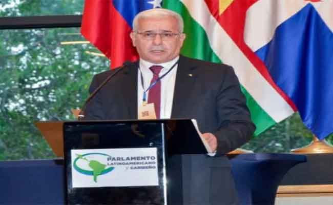 استقبال بوغالي من قبل رئيس برلمان عموم أمريكا اللاتينية والكاريبي