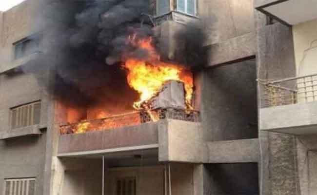 نشوب حريق في شقة يخلف مصرع ستيني بوهران