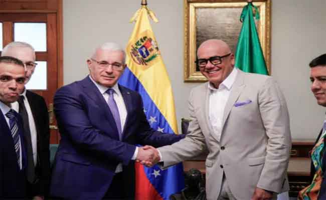 استقبال بوغالي من قبل نظيره الفنزويلي بكراكاس