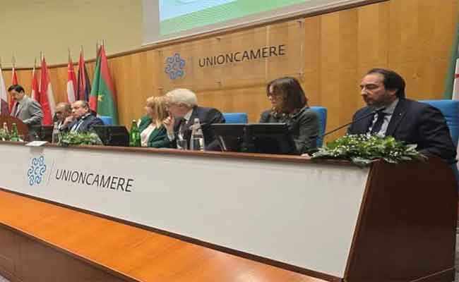 مشاركة الجزائر في أشغال منتدى الأعمال العربي الإيطالي بروما