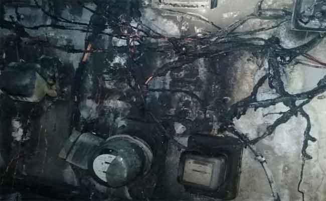 نشوب حريق في عدادات كهربائية بفلفلة بسكيكدة يخلف مصابين