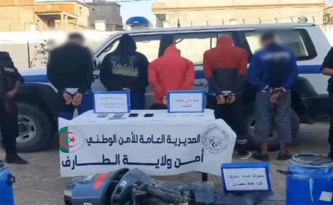 أمن الطارف يحبط محاولة هجرة غير شرعية لـ11 شخصا بالقالة