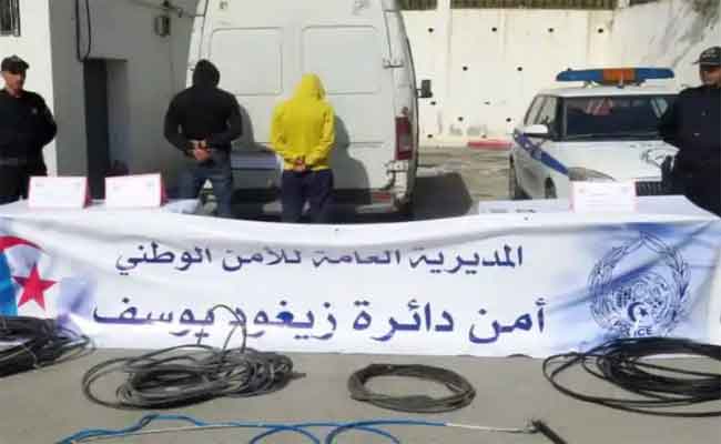 الإطاحة بشخصين يحترفان سرقة الكوابل النحاسية بزيغود يوسف بقسنطينة