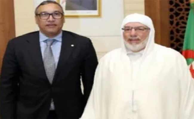 استقبال عميد جامع الجزائر وزير التعليم العالي الموريتاني