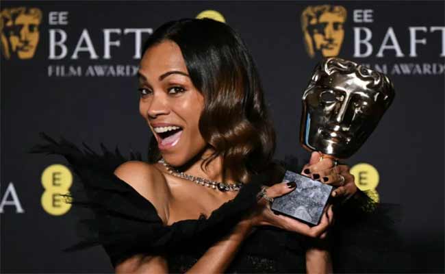 للمرة الثالثة…زوي سالدانا أفضل ممثلة مساعدة وكيران كالكين أفضل ممثل مساعد في البافتا