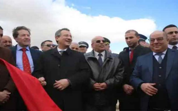 إشراف رخروخ على إشارة إنطلاق إنجاز خط السكة الحديدية مزدوج يربط بوغزول بقصر البخاري