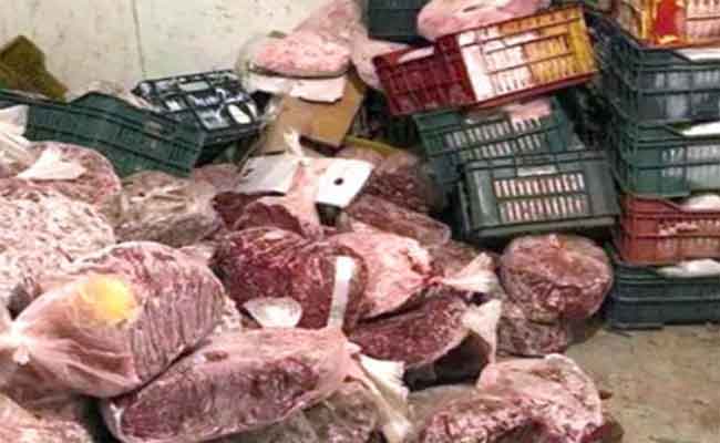 إتلاف أزيد من قنطار أحشاء خروف ودجاج فاسد بغليزان