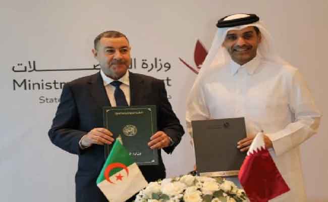 سعيود  ونظيره القطري يوقعان اتفاقية تعاون ثنائي في مجال خدمات النقل الجوي