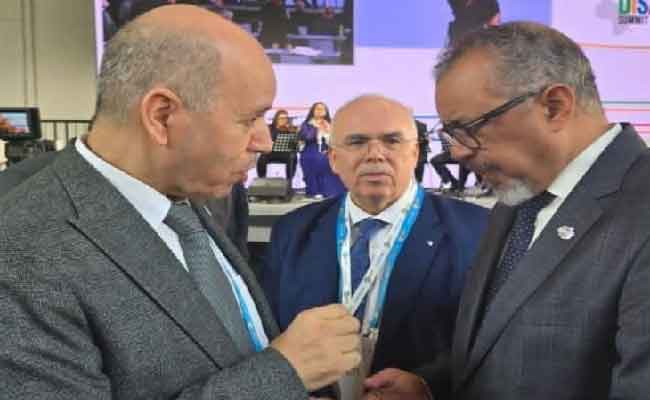 سايحي يتحادث مع المدير العام لمنظمة الصحة العالمية ببرلين