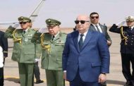 تبون يقوم بزيارة تفقدية لمشروع صرح رياضي جديد ببشار