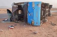 انقلاب حافلة لنقل المسافرين بتندوف يخلف 13 جريحا