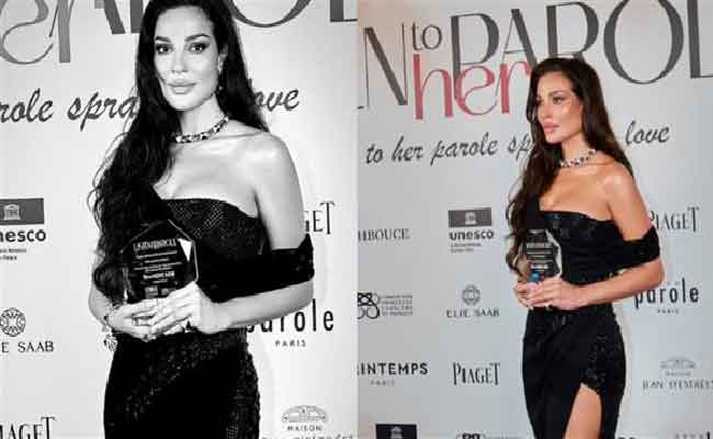 نادين نسيب نجيم تتسلّم جائزة القيادة النسائية في فرنسا