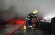 نشوب حريق بمخازن خاصة لتدوير النفايات بورڨلة