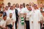 ولي العهد السعودي يستقبل فريق الأهلي بعد تحقيقه 
