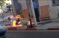 تفاصيل حادثة إضرام شخص النار في جسده أمام مقر وزارة العدل