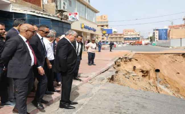 انزلاق التربة بعين الترك ووالي وهران يعاين المكان