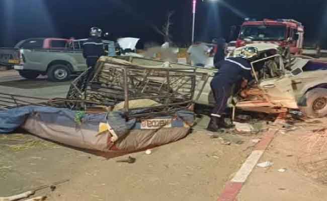 اصطدام بين سيارتين يخلف ثلاث قتلى وجريح بمعسكر