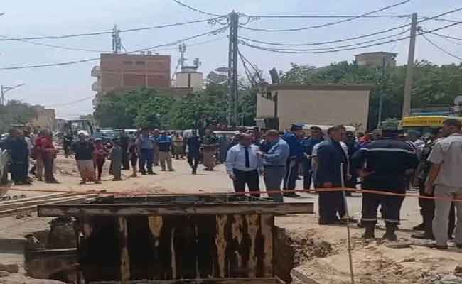 مصرع 3 أشخاص سقطوا داخل مجمع للصرف الصحي بسكرة