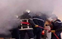 نشوب حريق في مستودع لتخزين الكوابل الكهربائية بالعاصمة