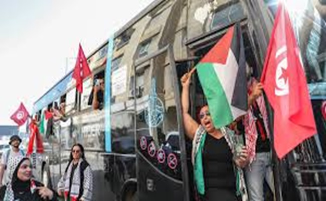 قافلة الصمود تتحول بقدرة قادر الى قافلة الذل والعار والتوسل والشحاتة