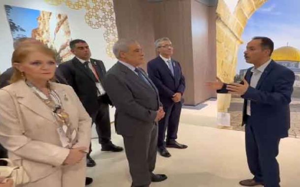 عرباوي مرفوقا ببللو ومداحي يزور أجنحة عدد من الدول بالمعرض العالمي “إكسبو-أوساكا” 