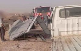 انقلاب شاحنة صغيرة يخلف 12 مصابا بوهران