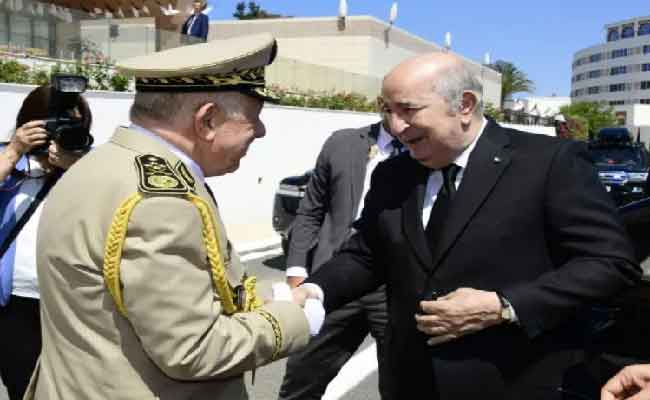 رئاسة تبون مراسم الاحتفال بالذكرى الرابعة لليوم الوطني للجيش الوطني الشعبي