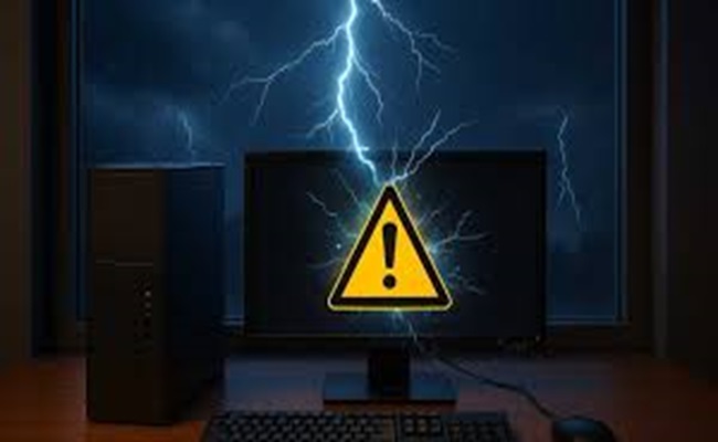 نصائح لحماية الكمبيوتر خلال الطقس العاصف