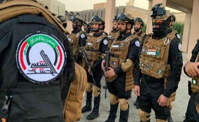 الحرس الثوري بزي رسمي في العراق