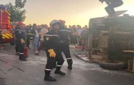 انقلاب حافلة يخلف 22 جريحا بالمدية